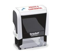 Trodat Timbre 4912 Office Printy avec texte anglais Private & Confiential - Auto
