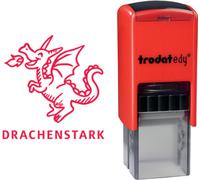 trodat timbre de motivation Edy "Dragon" rouge