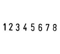 Trodat Tampon numéroteur Metal Line 5558 Professional 4.0 8 positions Noir