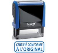 trodat trodat tampon x-print texte ""certifie conforme a l'original"" noirServices généraux trodat Tampon X-print texte ""CERTIFIE