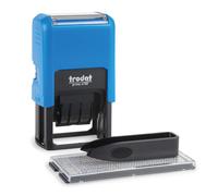Trodat Typomatic Printy 4750 Self-Inking D-I-Y Date Stamp 61x39x105mm Blue Body