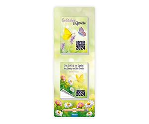 Trötsch Calendrier à effeuiller pensées et dictons 2024 - Avec bloc-notes : calendrier mural