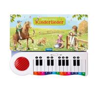 TRÖTSCH - Klavierbuch "Meine ersten Kinderlieder" | Soundbuch mit farbig markierten Noten und Tasten