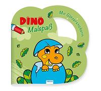 Trötsch Malbuch Stickermalbuch Dino Malspaß: Malbuch Stickerbuch Malheft Geschenk Dino Dinosaurier wiederverwendbare Sticker kreativ Kinder Fantasie Beschäftigung für den Urlaub Familienzeit