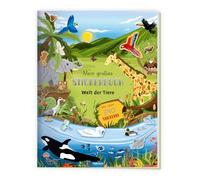 TRÖTSCH - Mein großes Stickerbuch "Welt der Tiere" | Stickeralbum mit Tieren aus der Savanne, dem Dschungel und der Antarktis