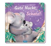 TRÖTSCH - Pappenbuch "Gute Nacht, mein Schatz!" | Kinderbuch mit liebevollen Geschichten über Tierfamilien beim Einschlafen