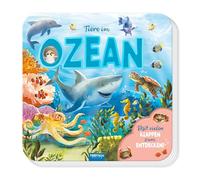 TRÖTSCH - Pappenbuch mit Klappen Mein erstes Klappenbuch : Tiere im Ozean | Spielerisches Entdecken mit viel Spaß für Kinder ab 2 3 4 Jahre