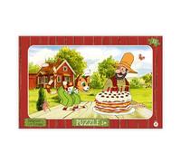 Trötsch Pettersson und Findus Puzzle 15-teilig Rahmenpuzzle (AB 3 Jahren)