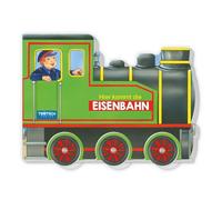TRÖTSCH - Räderbuch "Hier kommt die Eisenbahn" | Kinderbuch mit Reimen über eine spannende Fahrt durch die Landschaft. Liebevoll illustriertes Kinderbuch mit beweglichen Rädern | Ab 1 Jahr