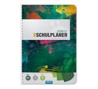 TRÖTSCH Schulplaner Grün 26/27 DIN A5 Format mit Spiralbindung