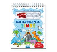 Trötsch Wassermalspaß mit Zauberstift Dinosaurier: Malblock mit nachfüllbarem Wassermalstift Ausmalblock Zauberstift Wasser Dinosaurier Malspaß Bilder Farben Ausmalen Malbuch
