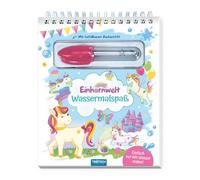 Trötsch Wassermalspaß mit Zauberstift Einhornwelt: Malblock mit nachfüllbarem Wassermalstift