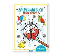 TRÖTSCH - Zaubermalbuch "Bunte Tierwelt" | Kunterbuntes Malbuch mit wasseraktivierenden Farben für kleine Entdecker