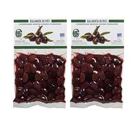 TrofoPlan Olives Kalamata Grecques 2 x 200 g - Olives Noires de Grèce | Huile d’Olive Extra Vierge | Sans Additifs | Apéritif, Salades et Encas Sains
