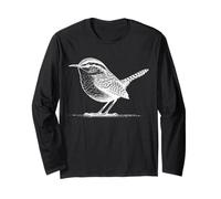 Troglodyte des Marais Line Art Design Manche Longue