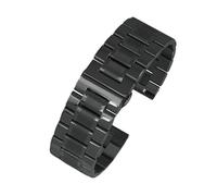 TROGPYXG Bracelet de montre en cuir Diesel, Compatible avec DZ7311 DZ7332 DZ7314 DZ1405 4323 4318, noir marron 22 24 26 28 30 32mm(Black band,Width 22mm)