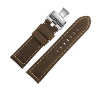 TROGPYXG Bracelet en cuir mat Vintage Compatible avec Casio Forester FT-500WC/AW-80V/W-89H 19mm bracelet de montre rétro for hommes(Silver)