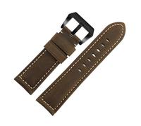 TROGPYXG Bracelet en cuir mat Vintage Compatible avec Casio Forester FT-500WC/AW-80V/W-89H 19mm bracelet de montre rétro for hommes(Brown)
