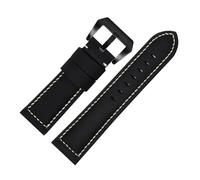 TROGPYXG Bracelet en cuir mat Vintage Compatible avec Casio Forester FT-500WC/AW-80V/W-89H 19mm bracelet de montre rétro for hommes(Black)