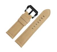 TROGPYXG Bracelet en cuir mat Vintage Compatible avec Casio Forester FT-500WC/AW-80V/W-89H 19mm bracelet de montre rétro for hommes(Khaki)