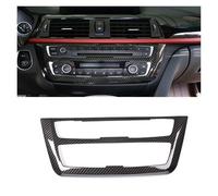 TROGPYXG Cadre décoratif en Fibre de Carbone Compatible avec la Modification intérieure de la BMW Série 3/4 GT, Cadre de contrôle Central du Volume, Bouton CD