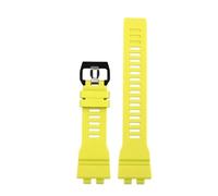 TROGPYXG Compatible avec Casio GBA-800UC-2 GBA-800-7 GBD-800 Accessoires de montre électronique Bracelet en résine Noir Blanc Brume Bleu Jaune Vert armée(Yellow)