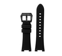 TROGPYXG Compatible avec le bracelet de la série Casio PROTREK PRG-240 PRG-130 PRW-1500, bracelet de sport étanche en caoutchouc de Silicone, accessoires de montre(Black-black A,PRW-1500 series)