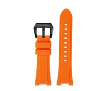 TROGPYXG Compatible avec le bracelet de la série Casio PROTREK PRG-240 PRG-130 PRW-1500, bracelet de sport étanche en caoutchouc de Silicone, accessoires de montre(Orange-black A,PRW-1500 series)