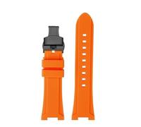 TROGPYXG Compatible avec le bracelet de la série Casio PROTREK PRG-240 PRG-130 PRW-1500, bracelet de sport étanche en caoutchouc de Silicone, accessoires de montre(Orange-black B,PRG-130Y series)