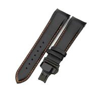 TROGPYXG Compatible avec Le Bracelet de Montre Tissot 1853 Couturier Arc Interface avec Fermoir Papillon T035407 T035410 T035617 627 for Homme(Blackorange-Black-B1,22mm)