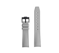 TROGPYXG Compatible avec Le Bracelet Seamaster 300 for Homme et Femme, 20 mm, en Caoutchouc et Silicone, avec extrémité incurvée(Violet Fog)