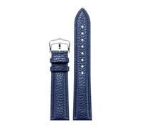 TROGPYXG Compatible avec Les Bracelets de Montre en Cuir Cartier - Compatible avec Les modèles London for Hommes et Ronde Solo for Femmes,(Blue Silver,16mm)