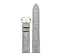 TROGPYXG Compatible avec Les Bracelets de Montre en Cuir Cartier - Compatible avec Les modèles London for Hommes et Ronde Solo for Femmes,(Gray Gold,21mm)