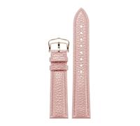 TROGPYXG Compatible avec Les Bracelets de Montre en Cuir Cartier - Compatible avec Les modèles London for Hommes et Ronde Solo for Femmes,(Pink Rose,20mm)