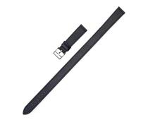 TROGPYXG Compatible avec Les Bracelets de Montre Hermes Heure HW036801 en Cuir de Veau Double Tour, Bracelets Tendance for Femme avec Boucle(Black with Clasp,16mm)