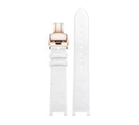 TROGPYXG Compatible avec Les Montres for Femmes Michael Kors MK Starry Night, Bracelet de Rechange en Cuir de Vache cranté, Sangle à dégagement Rapide(White Light Pin,Concave 20x12mm)