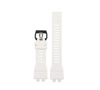 TROGPYXG Compatible avec les séries Casio GBA-800/GBD-800/GMA-B800/GMD-B800, bracelet en silicone noir, bracelet en résine et caoutchouc, pièces de rechange.(White,GMA-B800mm)