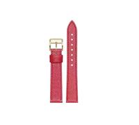 TROGPYXG First Layer of Cowhide Watch Strap Leather Watchband Compatible with Hermes Universal Flat Interface Quick Release Bracelet(Red,16mm)