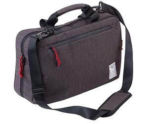 TROIKA Business Briefcase XXL BBG60/GY A4 Porte-documents en polyester Gris/noir Dimensions : 42 cm x 28 cm x 5 cm, gris/noir, A4, Classique