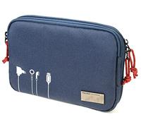 Troika Business Tech BGO44/DB Pouch 2 Pochette pour câbles en polyester Bleu 23,5 cm x 17 cm x 3,5 cm, bleu, 23,5cm, Moderne
