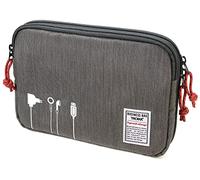 Troika Business Tech Pouch 2 Pochette pour câbles en Polyester Gris 23,5 cm x 17 cm x 3,5 cm, Gris, 23,5cm, Moderne