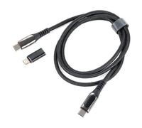 TROIKA CBL10/BK câble USB 1 m USB C USB C/Lightning Noir