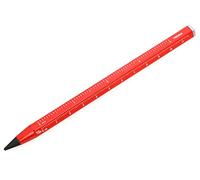 TROIKA Crayon sans fin avec pointe continue durable : environ 20 km de longueur d'écriture - Construction Endless - HB - Effaçable sans tailler - Règle centimètre/pouces