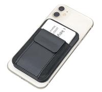 TROIKA Étui pour cartes MagSafe Cash Cards Key - Pour 2 à 5 cartes - Fixation magnétique sur smartphone - Fonctions de support pour smartphones - Noir original, Noir , 10 x 6,7 x 1,1 cm