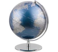 TROIKA G2501-MBSI/CH Globe terrestre TROIKA PLANET bleu métallisé, argenté