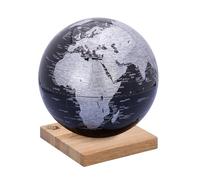 TROIKA Globe terrestre 25 cm de diamètre EXPLORER 360° - Sur socle magnétique issu de forêts durables en Lituanie - Bois de Chêne, Plastique - Noir, Argent - TROIKA Original