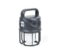 TROIKA Lampe de camping et batterie externe Night OWL rechargeable avec trois modes d'éclairage (intensité variable) et fonction clignotante - Blanc froid, blanc chaud, lampe de poche 4000 mAh entrée,