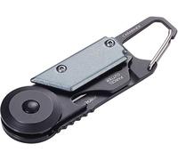 Troika Mini tool with 5 functions, - EGON - - parcel cutter - carabiner - small saw blade - 420 stainless steel, aluminium - black, titanium coloured