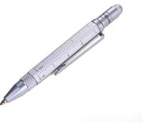 TROIKA PIP25/SI TROIKA Stylo à bille multitâche LILIPUT TOOL PEN argent
