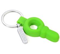 TROIKA Porte-clés avec pendentif tétine Haribo en métal et PVC de couleur argenté/vert HB-K04/GR, Argenté/vert, 9,7cm, Moderne